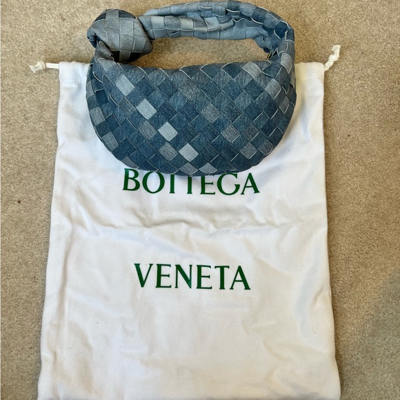 Bottega Veneta Denim leather mini Jodie bag blue - Picture 8 of 8